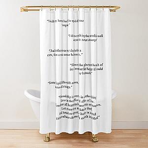 Much Ado About Nothing Quotes Pack Shower Curtain