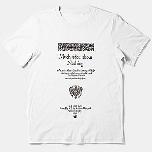 Shakespeare Much Ado About Nothing Frontpiece - Simple Black Version Essential T-Shirt