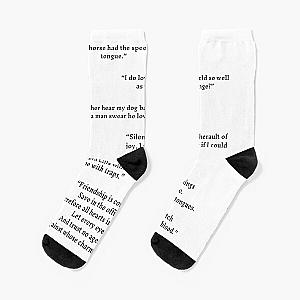 Much Ado About Nothing Quotes Pack Socks