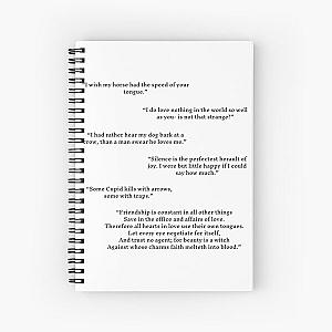 Much Ado About Nothing Quotes Pack Spiral Notebook