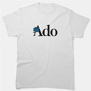 Ado Text Blue Rose Logo Classic T-Shirt