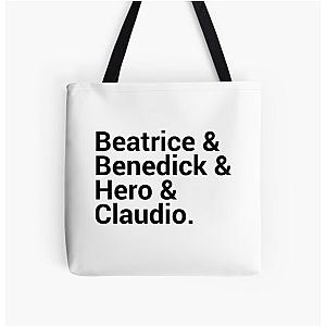 Much Ado About Nothing Names All Over Print Tote Bag