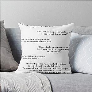 Much Ado About Nothing Quotes Pack Throw Pillow