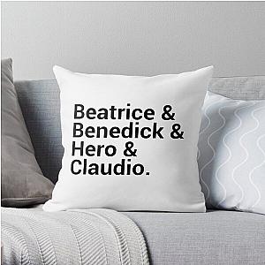 Much Ado About Nothing Names Throw Pillow