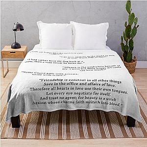 Much Ado About Nothing Quotes Pack Throw Blanket