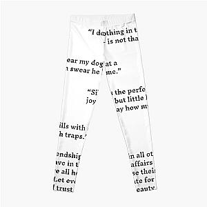 Much Ado About Nothing Quotes Pack Leggings