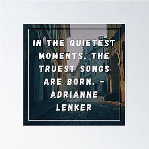 Adrianne lenker quote Poster