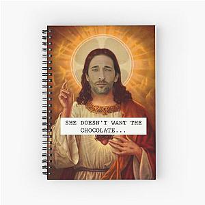 Jesus Adrien Brody Christ - Saintly Celeb Spiral Notebook