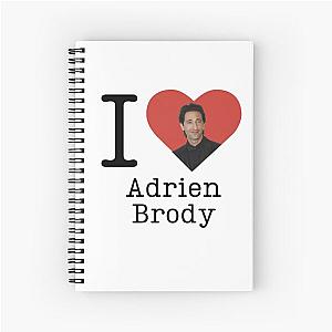 I love Adrien Brody Spiral Notebook