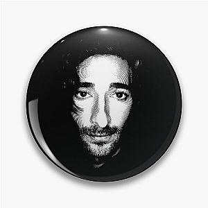 Adrien Brody Black & White Portrait (Linocut)  Pin