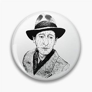 Poor Adrien Brody Black Portrait Pen Drawing Transparent Pin