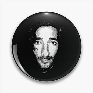 Adrien Brody Black -amp- White Portrait (Linocut) Pin