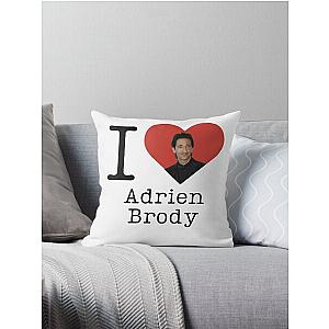 I love Adrien Brody Throw Pillow