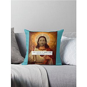 Jesus Adrien Brody Christ - Saintly Celeb Throw Pillow