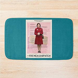 The French Dispatch (Wes Anderson) Timothée Chalamet, Adrien Brody, Frances McDormand Bath Mat