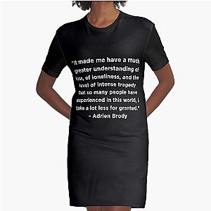 Adrien Brody Quote Graphic T-Shirt Dress