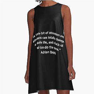 Adrien Brody Quote A-Line Dress