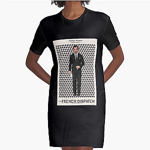 The French Dispatch (Wes Anderson) Timothée Chalamet, Adrien Brody, Jeffrey Right Graphic T-Shirt Dress