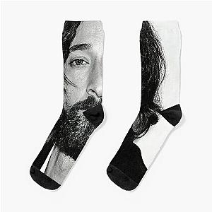 Adrien Brody Portrait Socks