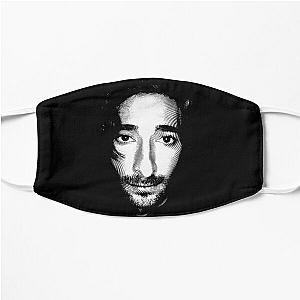 Adrien Brody Black & White Portrait (Linocut)  Flat Mask