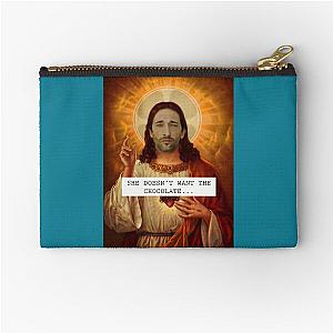 Jesus Adrien Brody Christ - Saintly Celeb Zipper Pouch