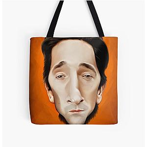 Adrien Brody caricature All Over Print Tote Bag