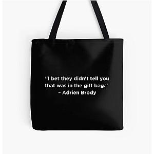 Adrien Brody Quote All Over Print Tote Bag