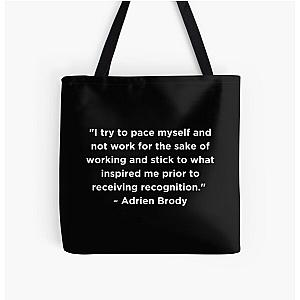 Adrien Brody Quote All Over Print Tote Bag