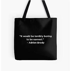 Adrien Brody Quote All Over Print Tote Bag