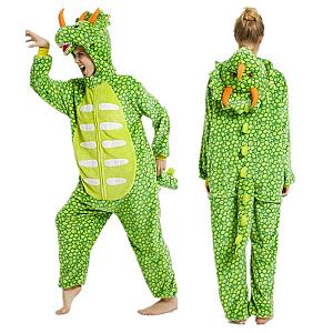 Onesie Animal Adult Green Triceratops Dinosaurs