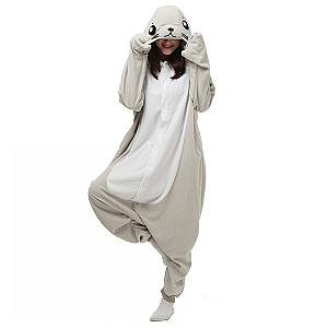 Onsie Animal Adult Gray Seal