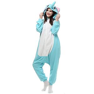 Onesie Animal Adult Blue Big Elephant