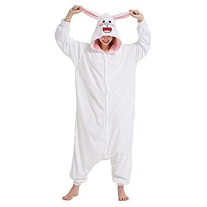 Onesie Cartoon Adult White Cony Rabbit