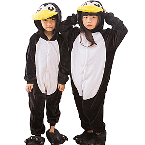 Onesie Animal Kids Black Penguin