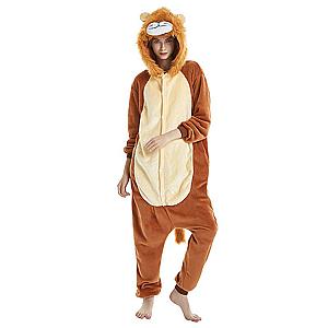 Onesie Animal Adult Brown Lion