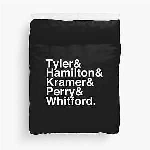 Aerosmith Band Members Typography Duvet Cover