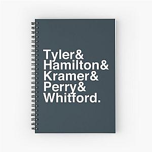 Aerosmith Band Members Typography Spiral Notebook