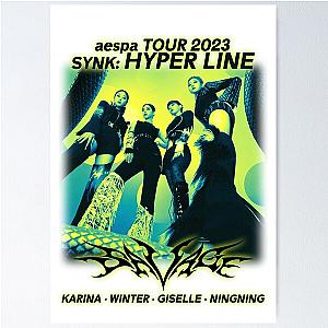 AESPA SAVAGE Shirt Live Tour 2023 Synk: Hyper Line Merch KPOP Poster