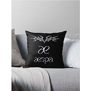 aespa Savage Logos Throw Pillow