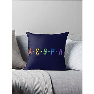 Aespa colorful Throw Pillow