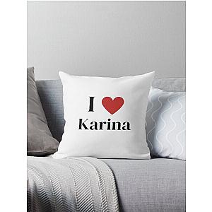 aespa karina Throw Pillow