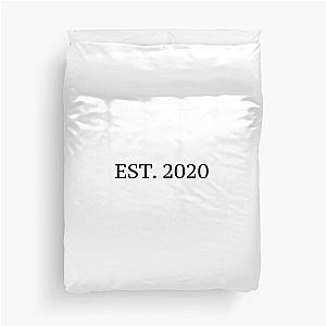 Aespa College Est Print White Duvet Cover