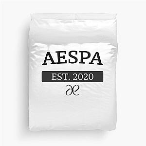 Aespa College Print Duvet Cover