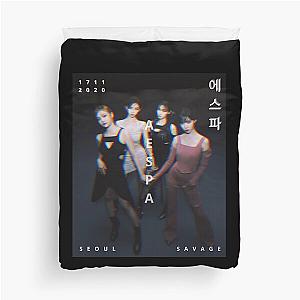 aespa SAVAGE Glitch Version Duvet Cover