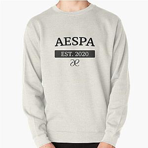 Aespa College Print Pullover Sweatshirt