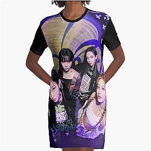 Aespa Kpop Graphic T-Shirt Dress