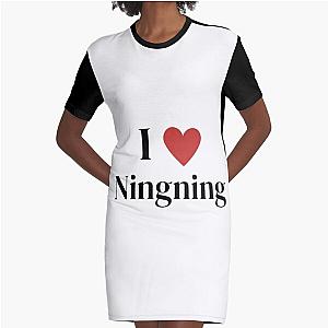 aespa ningning Graphic T-Shirt Dress