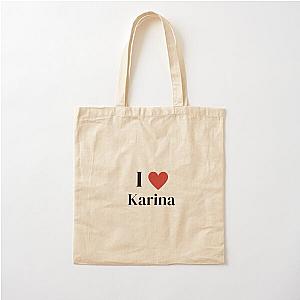 aespa karina Cotton Tote Bag