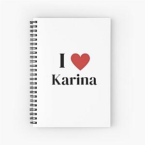 aespa karina Spiral Notebook