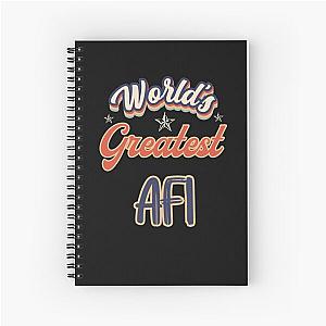 WORLDS GREATEST AFI Spiral Notebook